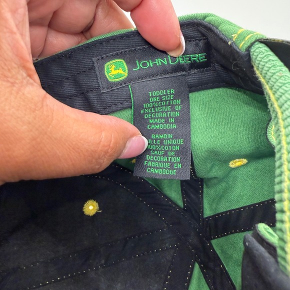 John Deere Toddler Green This Is How I Roll Tractor Baseball Cap Hat OSFM Cotton - Picture 3 of 7